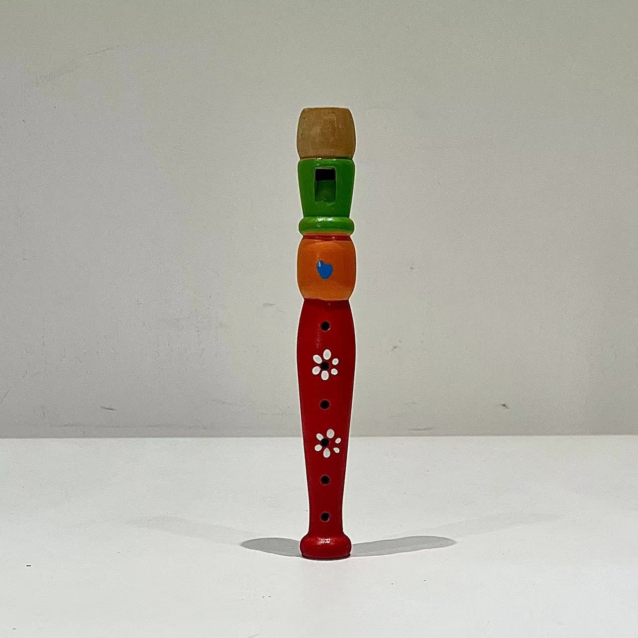 Artesanía de madera de Seis hoyos tocando el instrumento musical Piccolo de los niños clarinete kindergarten música instrumento musical de los niños al por mayor
