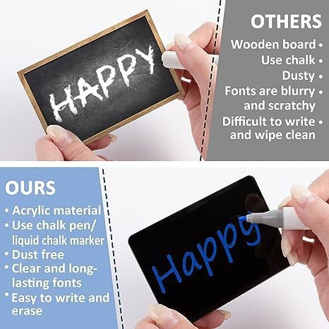 亚克力黑板桌分类帐篷标志婚礼生日自助餐面包店留言板食品标签