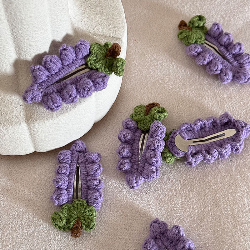 Women's Cute Grape Cloth Hair Clip display picture 6