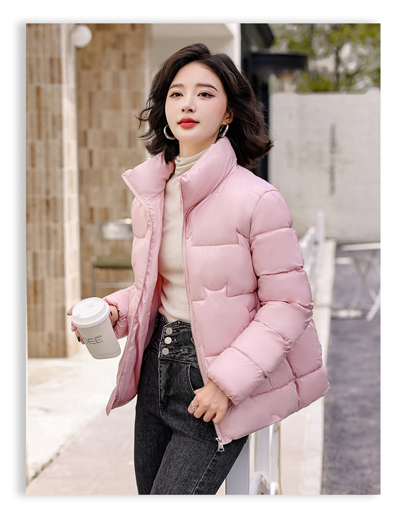 Standing Collar down Kotteng Fraen am Wanter, kuerz a kuerz, koreanesch Versioun, déck Broutjacket, 2024 nei fir Studenten_voghion.com