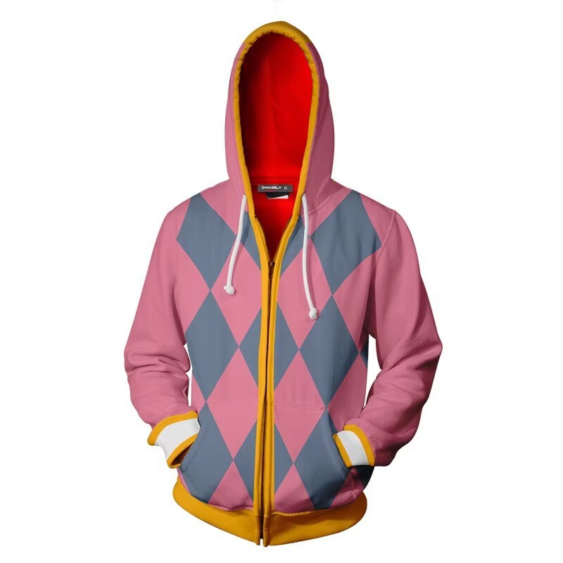 Unisex Jacket Coat 3D Hoodie Hooded Men and Women Cosplay Costume Anime Sweatshirt Coat Top