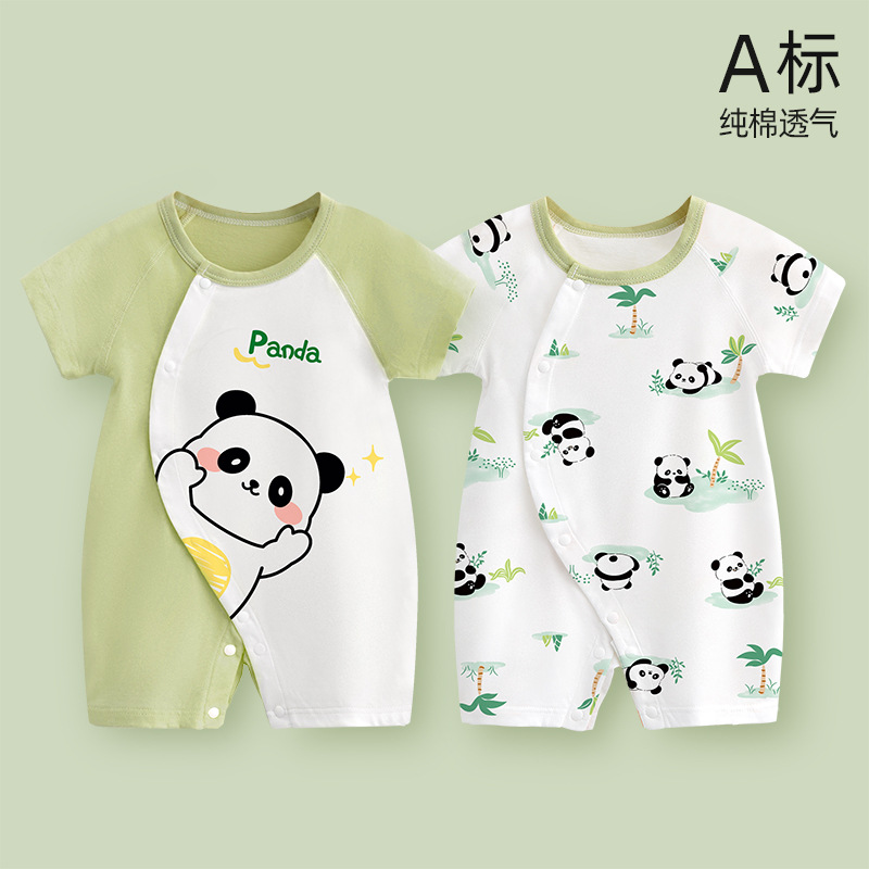 Children's summer thin cotton bodysuit girl's