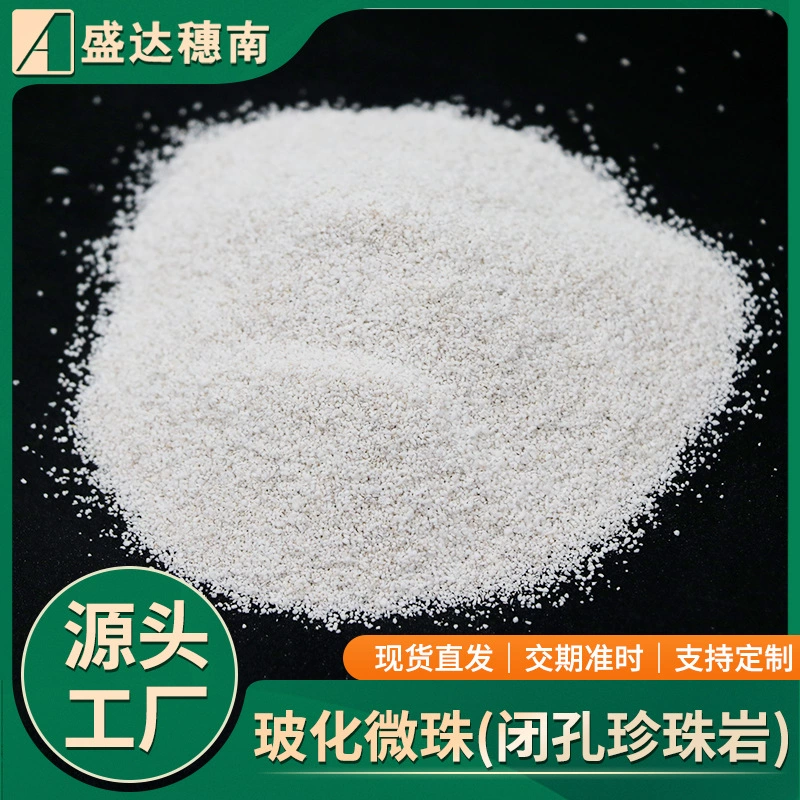 Vitrified microbeads, closed-pore perlite, closed-pore perlite for lightweight concrete filling, insulation in the inner and outer walls