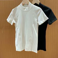 Правильная версия футболки из чистого хлопка Tencel Lyocell в полоску с короткими рукавами, летняя женская утягивающая блузка на правое плечо, тонкий топ