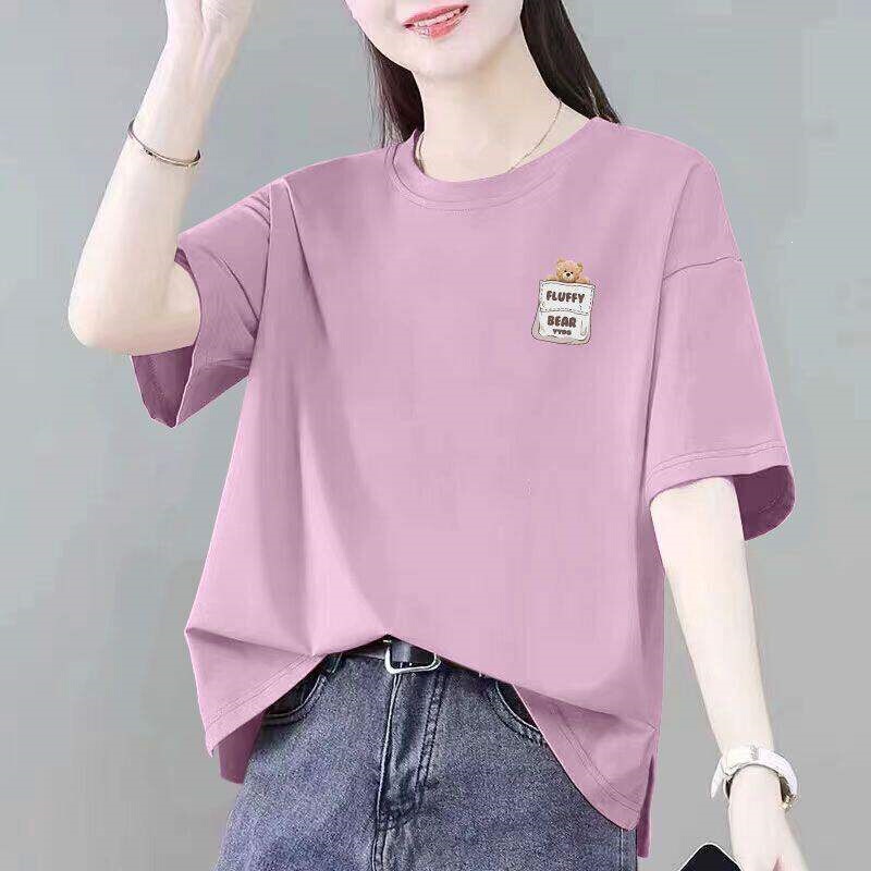 Summer Women's Short-Sleeved Casual Shirts, Fashionable New Style, Korean Style, Loose-Fitting, Slimming, Plus-Size Tops Summer Women's Short-Sleeved Casual Shirts, Fashionable New Style, Korean Style, Loose-Fitting, Slimming, Plus-Size Tops