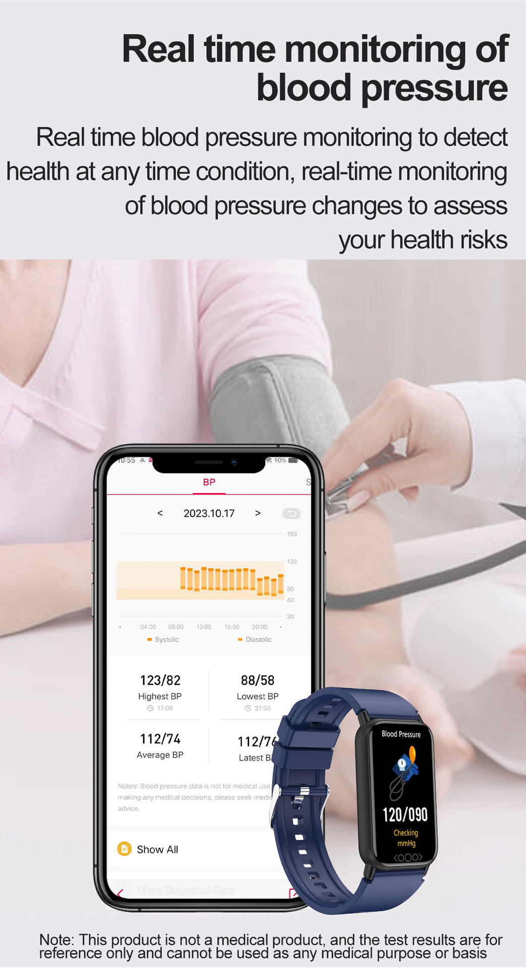 TK72 Smart Watch 1.47 inch heart rate blood pressure blood_voghion.com