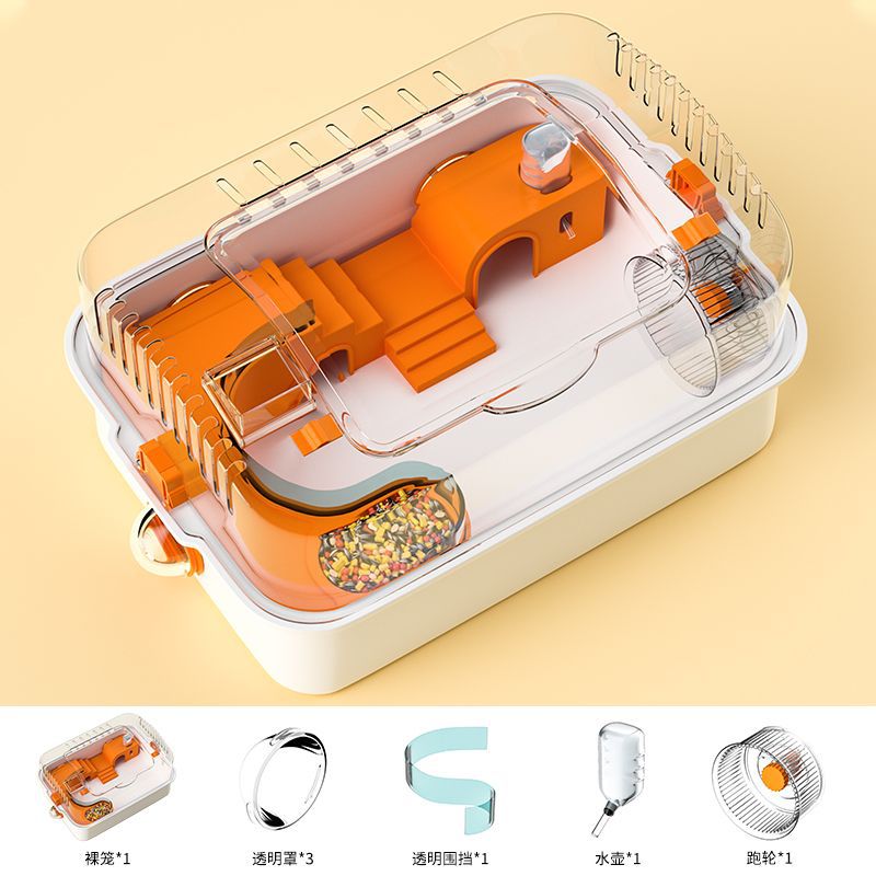 【Venta al por Menor】Jaula para Hámster Extra Grande, Villa para Hámster Golden Bear, Juego de Juguetes para Hámster, Accesorios para Hámster image 7