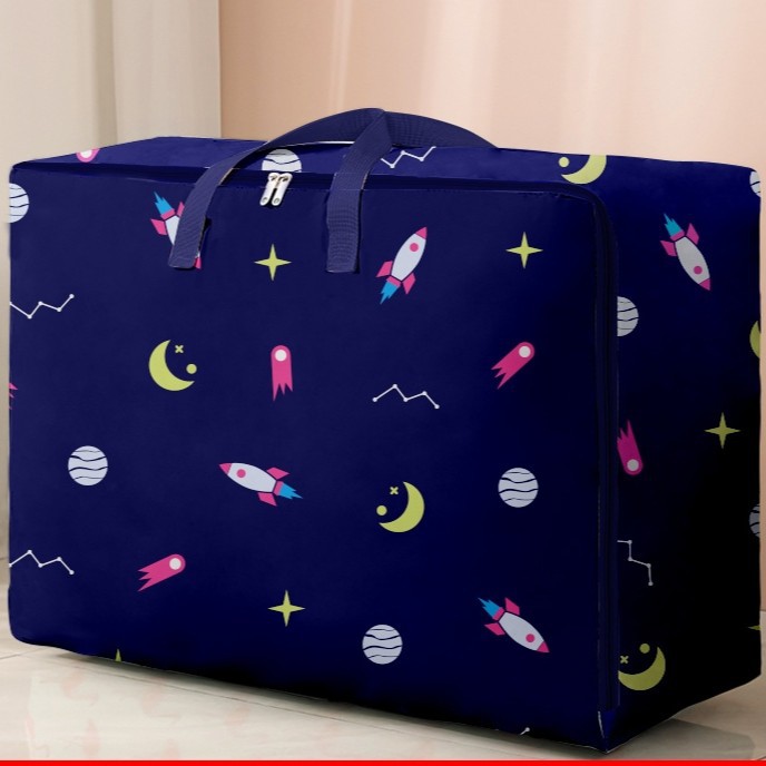 Edredón bolsa de almacenamiento de ropa del hogar bolsa de almacenamiento de gran capacidad edredón ropa móvil bolsa de embalaje Oxford tela bolsa móvil