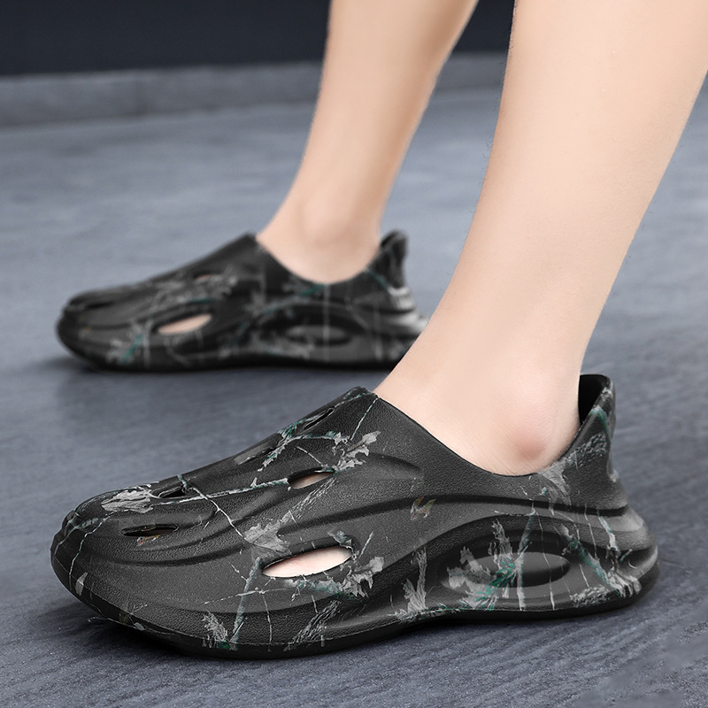 Sandalias y pantuflas antideslizantes de suela gruesa de estilo chino para hombres y mujeres