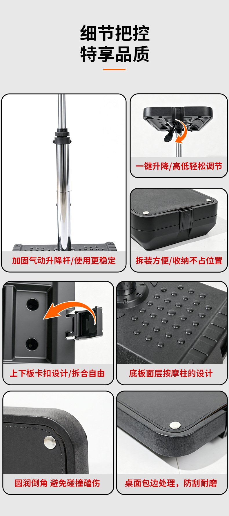 Car-Mounted Small Table Board, Foldable and Adjustable Table for the Back Seat of the Car, Used for Eating, Drinking, and Doing Homework