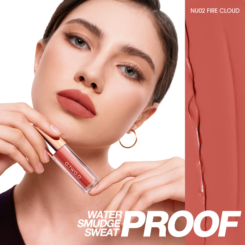 O.two.o Silky Smooth Matte Lip Gloss, Long Lasting Non Stick Glaze_voghion.com