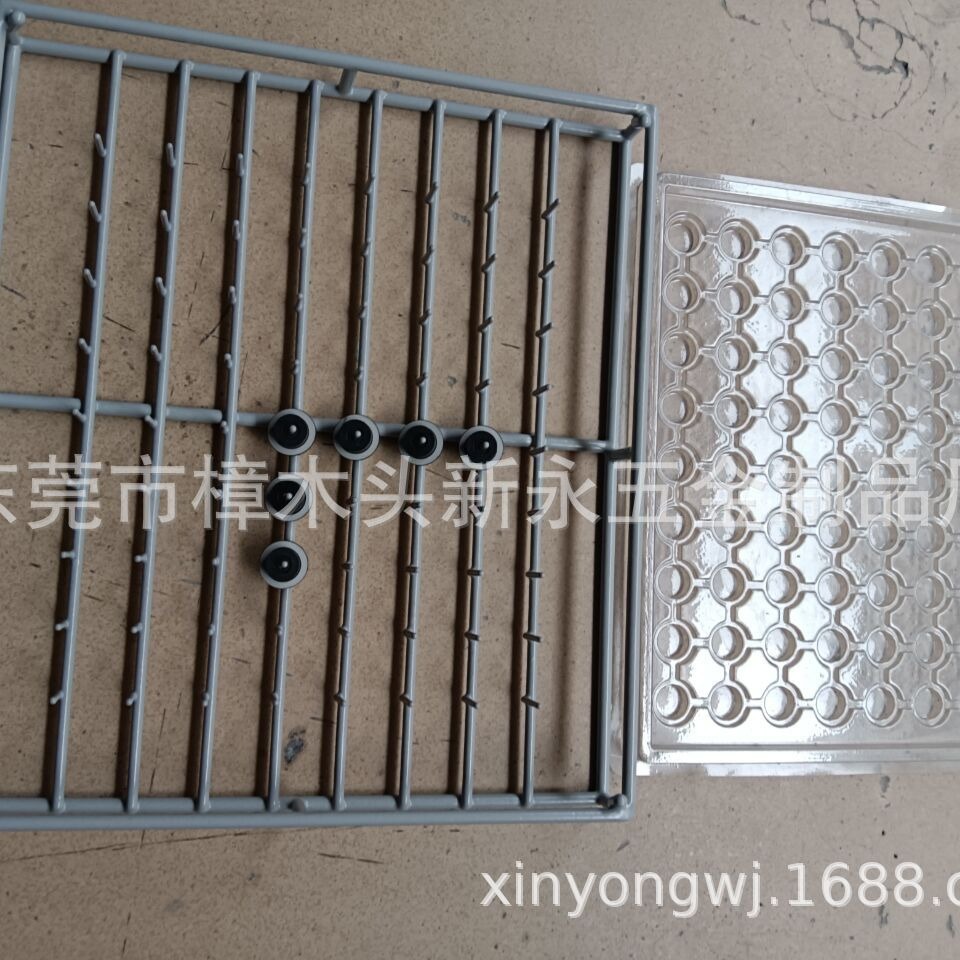 新永直供商用超声波清洗篮 浸塑包胶网篮 挂具不锈钢浸塑筐网架