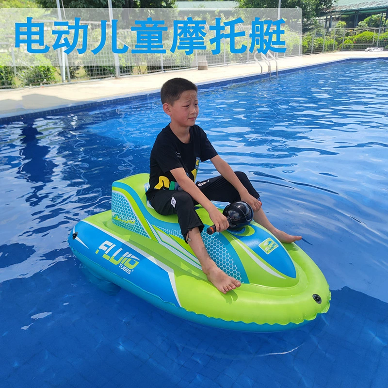 Трансграничная новая надувная моторная лодка, детская водная игрушка, водная электрическая яхта, гребная надувная лодка