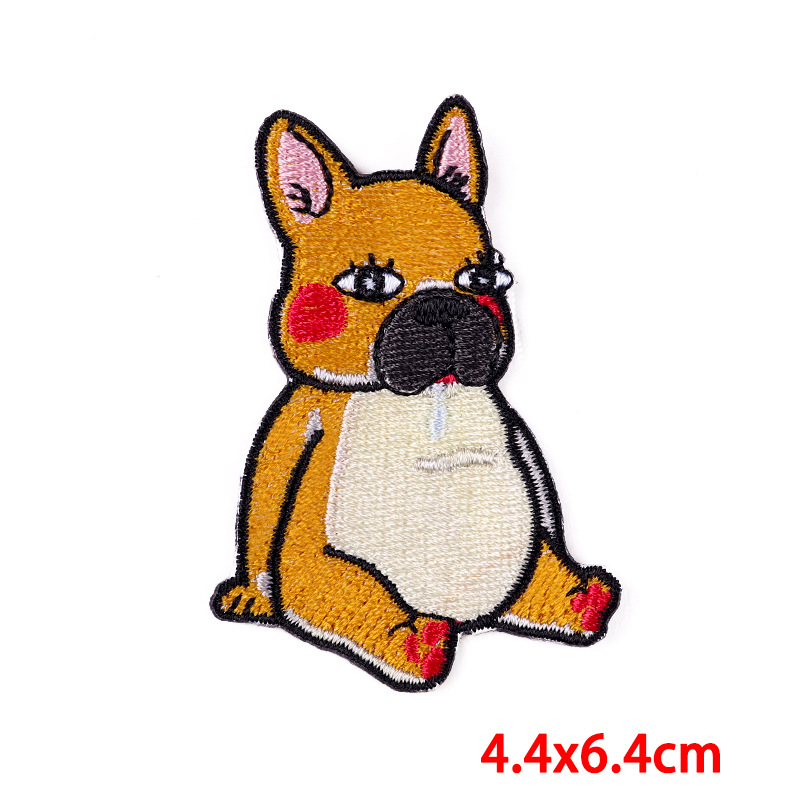 Hip-Hop, Retro Style Embroidered Craft 1 Piece Cartoon Color Block Hip-Hop Retro Embroidery Thread Clothing Sticker Patches