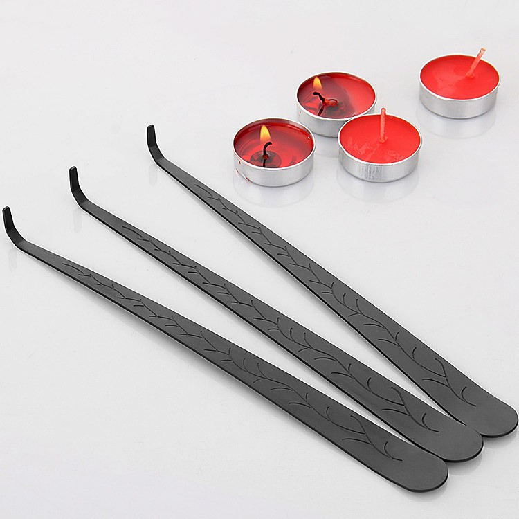 Black Aroma Candle Wicks Hook, Candle Wick Extender, Fire Hook for Candles, Special Tool for Wick Adjustment, Bar Tools and Supplies