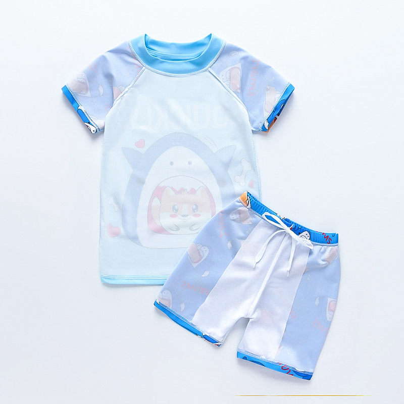 【Traje de baño premium para niños/¡Solo 9.9 yuanes!】Conjunto de traje de baño de dos piezas para niños a un precio bajo.