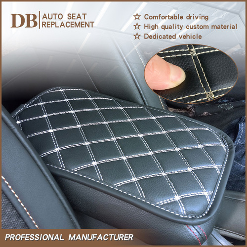 Universal Car Armrest Pad Cover Center Console PU Leather Protective Mat Four Seasons Universal Armrest Box Mat Car Accessories