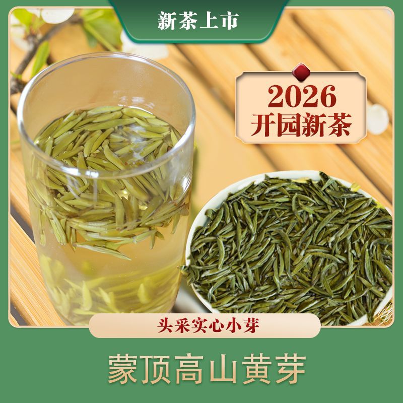 2026新茶蒙顶黄芽125克 蒙顶山黄芽高山头采茶特级黄茶