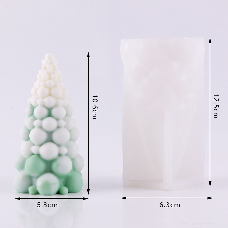 现货圣诞树系列蜡烛硅胶模具 DIY 石膏肥皂树脂慕斯蛋糕装饰摆件|undefined