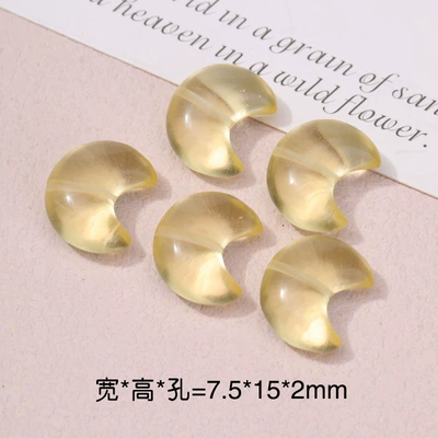 Piezoelectric Citrine Moon Love Bead Accessories DIY Bow Bracelet Necklace Bracelet Accessories in stock (Zərgərlik ara hissələri) - no-1-moon-free-shipping-for-purchases-over-38-yuan-in-the-store