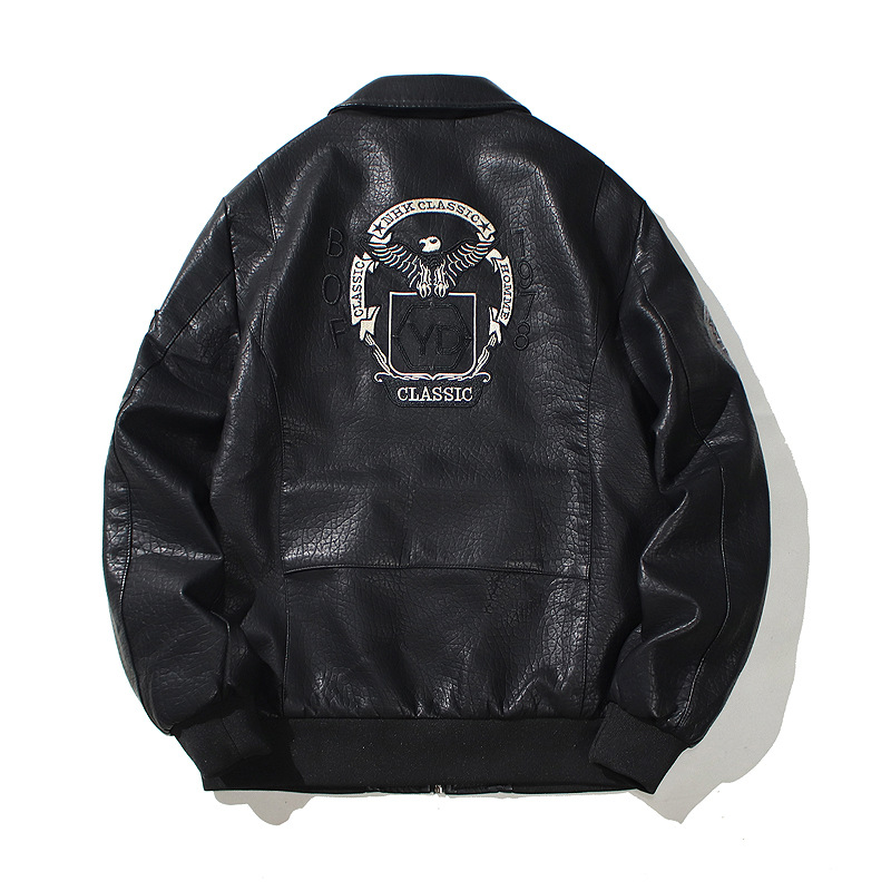Chaqueta de cuero para hombres de primavera, chaqueta de cuero casual para hombres, chaqueta de cuero para jóvenes, chaqueta de moda para hombres.