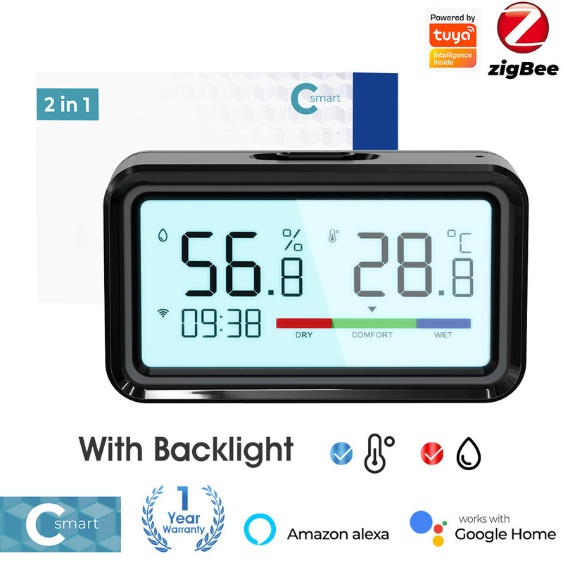 Tuya zigbee 温湿度計検出器スマートホーム屋内ワイヤレス電子温度計と湿度計センサー|undefined