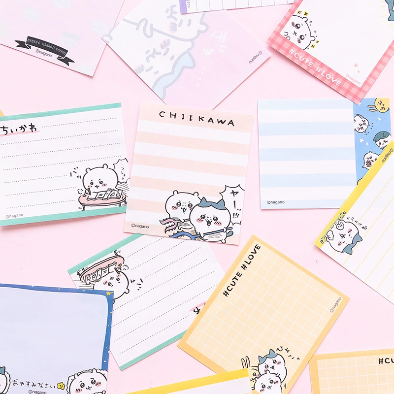 Chiikawa cartoon cute 40% off note this Japanese chiikawa message pad memo small notebook can be torn