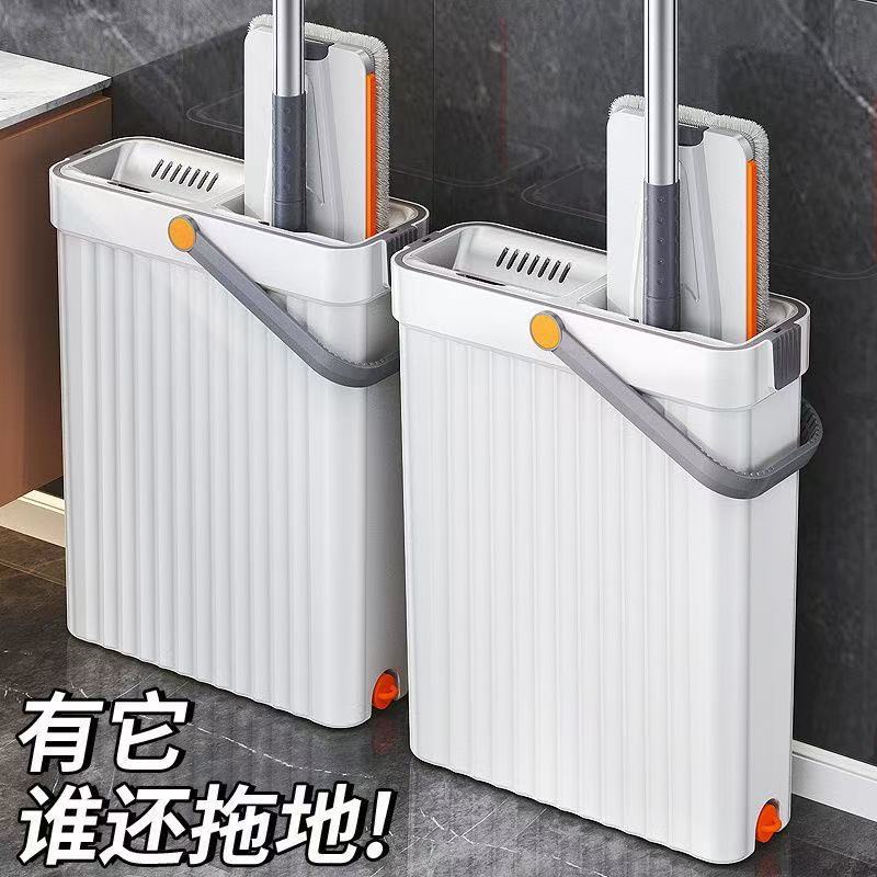 平板拖把家用免手洗款刮刮乐懒人拖地墩布拖把桶套装清洁一拖净布