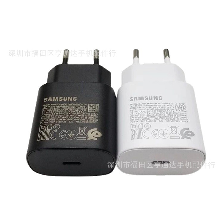 25W Original Charger Suitable for Samsung note10 Original Charging Head S20/s21 PD Super Fast Charging Flash Head