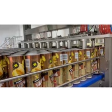 罐装薯片包装设备全自动纸罐封口扣盖多功能包装机智能生产线