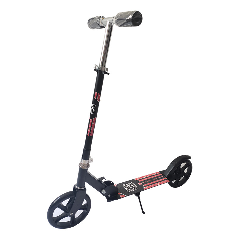 Nuevo scooter infantil resistente, scooter urbano plegable de dos ruedas grandes para jóvenes, con freno de mano para adultos.