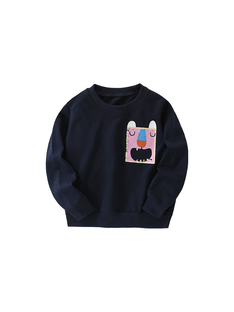 Cross-border malwee niño suéter otoño invierno nuevo estilo europeo y americano niños de media edad ocio jersey de cuello redondo ocio chaqueta de otoño
