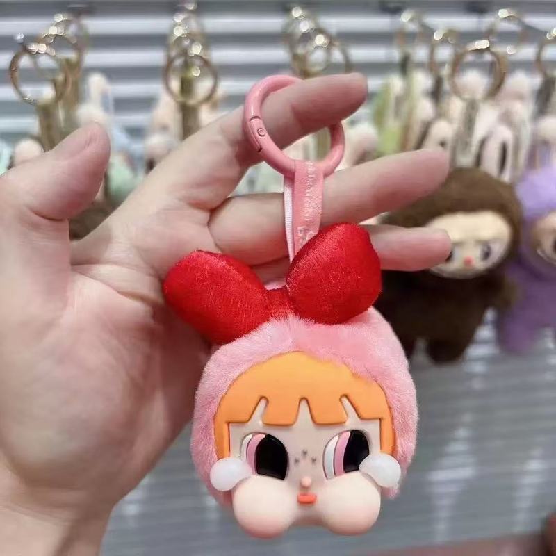 国境を越えた熱い販売パワーパフガールズビニール人形ラブペンダントぬいぐるみキーホルダー泣いている赤ちゃん人形|undefined