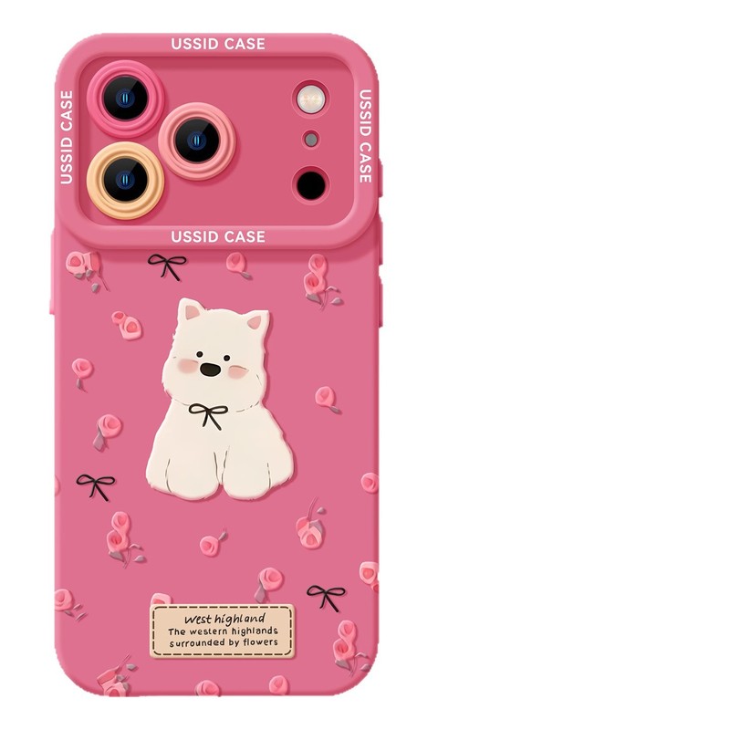 玫瑰西高地苹果17手机壳iphone17promax新款Air硅胶17ppro可爱16|undefined