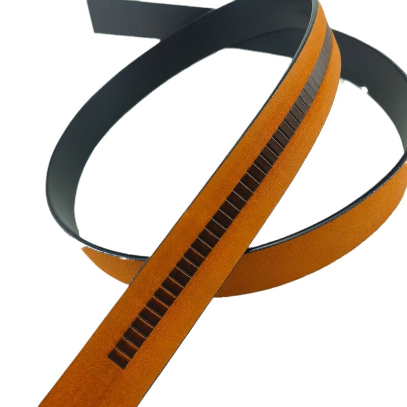 Men's Leather Buckle-Free Automatic Belt Strip, Two-Layer Oil-Edged Leather Belt, Factory Direct Sales, Belt Supply for Street Vendors
