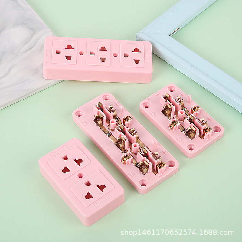 Placa de enchufe de cableado de comercio exterior de Seis hoyos de nueve hoyos enchufe de fila de comercio exterior Placa de enchufe especial de comercio exterior 6 hoyos 9 hoyos