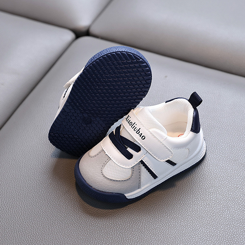 Zapatos para niños, zapatos deportivos de primavera y otoño, zapatos deportivos para niños y niñas, zapatos blancos, zapatos para bebés de suela blanda, zapatos individuales, zapatos Dexun