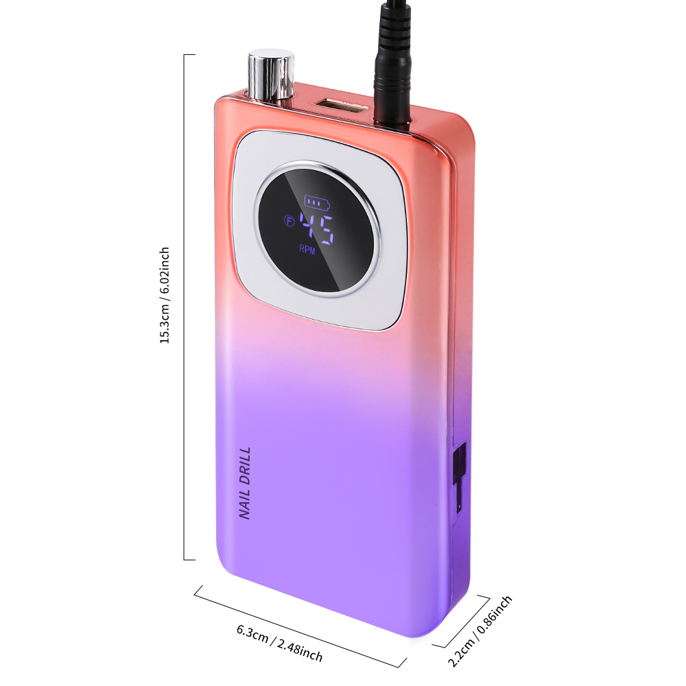 Transfronterizo nuevo profesional de manicuras V4 amolador de uñas 45000 rpm amolador de uñas eléctrico portátil de almacenamiento