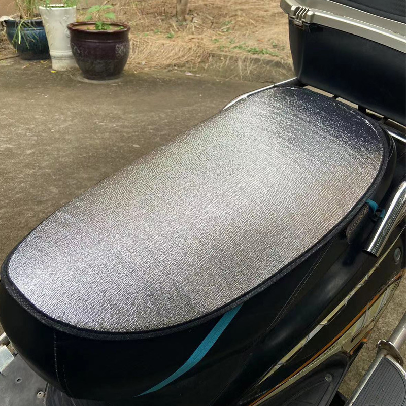電気自動車の日焼け止めパッドの電気自動車の断熱パッドのオートバイのアルミニウム膜の座布団カバーの防水日焼け止めの四季通用の卸売り|undefined