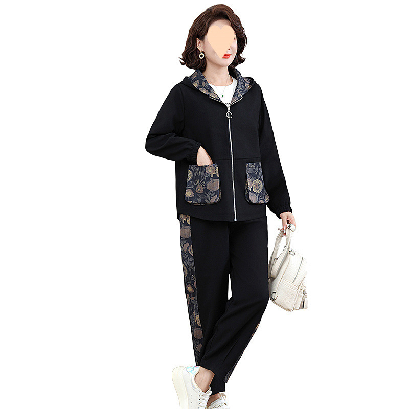 Women's Active Sports Set Spring Autumn Jacket And Trousers Two-piece_voghion.com