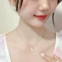 小众月亮新款甜美锁骨链