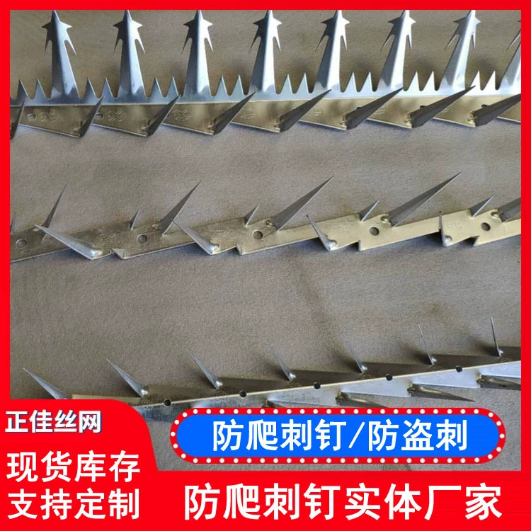 Горячего погружения гальванизированная анти-восхождение шип гвоздь балкон забор анти-восхождение волк зуб колючий школьное сообщество из нержавеющей стали шип защитная сетка