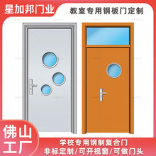 宿舍钢质门套装门室内铁门学校开视窗复合门防水钢质门非标定 制