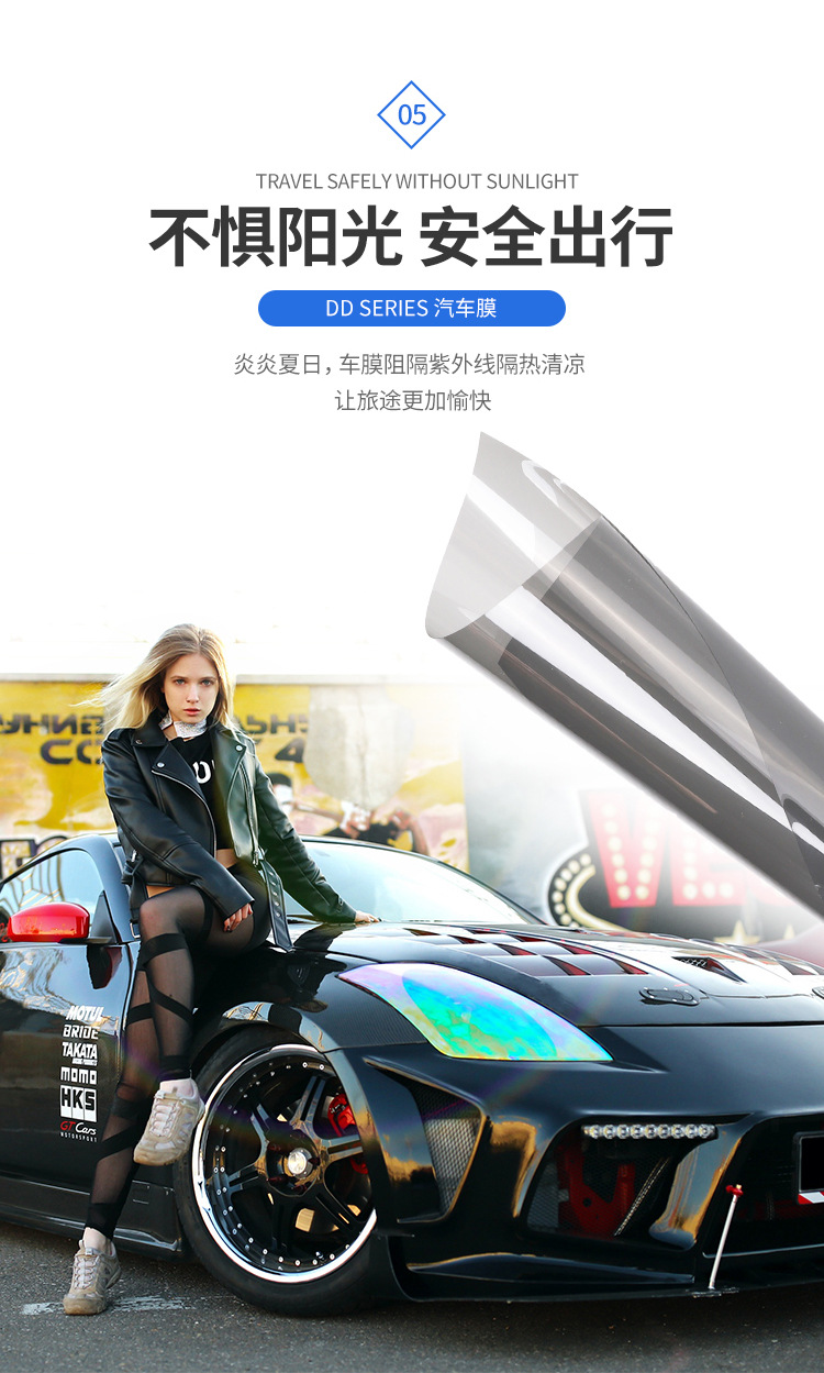 Car heat insulation film wholesale shading cross-border glass film solar film sunscreen high heat insulation car film