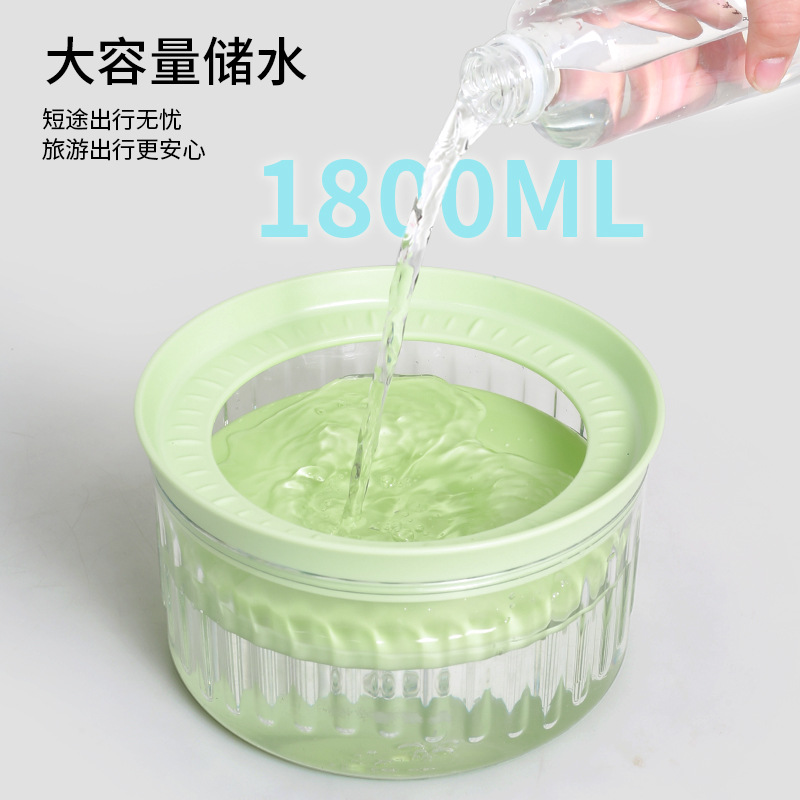 Tazón de agua de boca no mojada para mascotas de gran capacidad Tazón de agua para perros y gatos a prueba de salpicaduras Tazón de agua fácil de limpiar Tazón de agua portátil