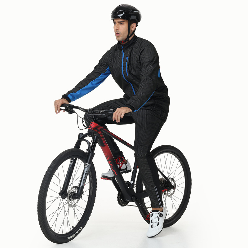 Autumn and Winter Men's Cycling Jacket, Windproof, Warm, Thickened, Quick-Drying, Breathable Bicycle Sports Jacket Set Autumn and Winter Men's Cycling Jacket, Windproof, Warm, Thickened, Quick-Drying, Breathable Bicycle Sports Jacket Set