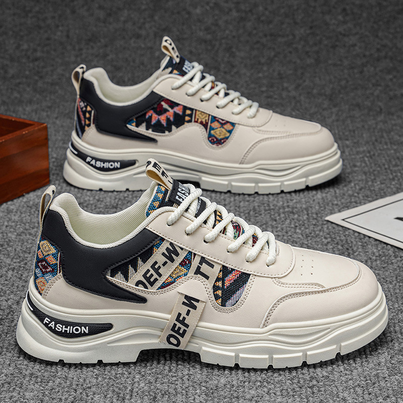 Zapatos deportivos de hombre primavera nueva tendencia universal aumento antideslizante suela gruesa resistente al desgaste zapatos deportivos casuales zapatos de hombre