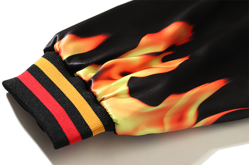 Herrenbekleidung Ins Super Hot Vintage Basketball Retro Handtuch Stickerei Flammendruck Sport Baseballuniform Herren Lederjacke_voghion.com