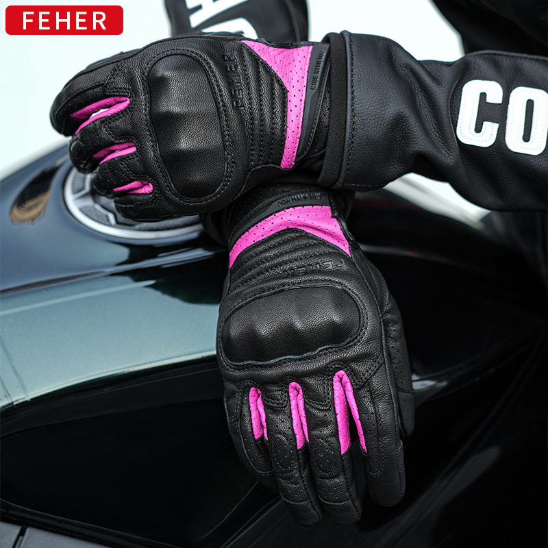 오토바이 라이딩 장갑, 여름 사계절 오토바이 미끄럼 방지 장갑, 오토바이 내마모성, 터치 스크린 보호, 풀 핑거 맞춤형