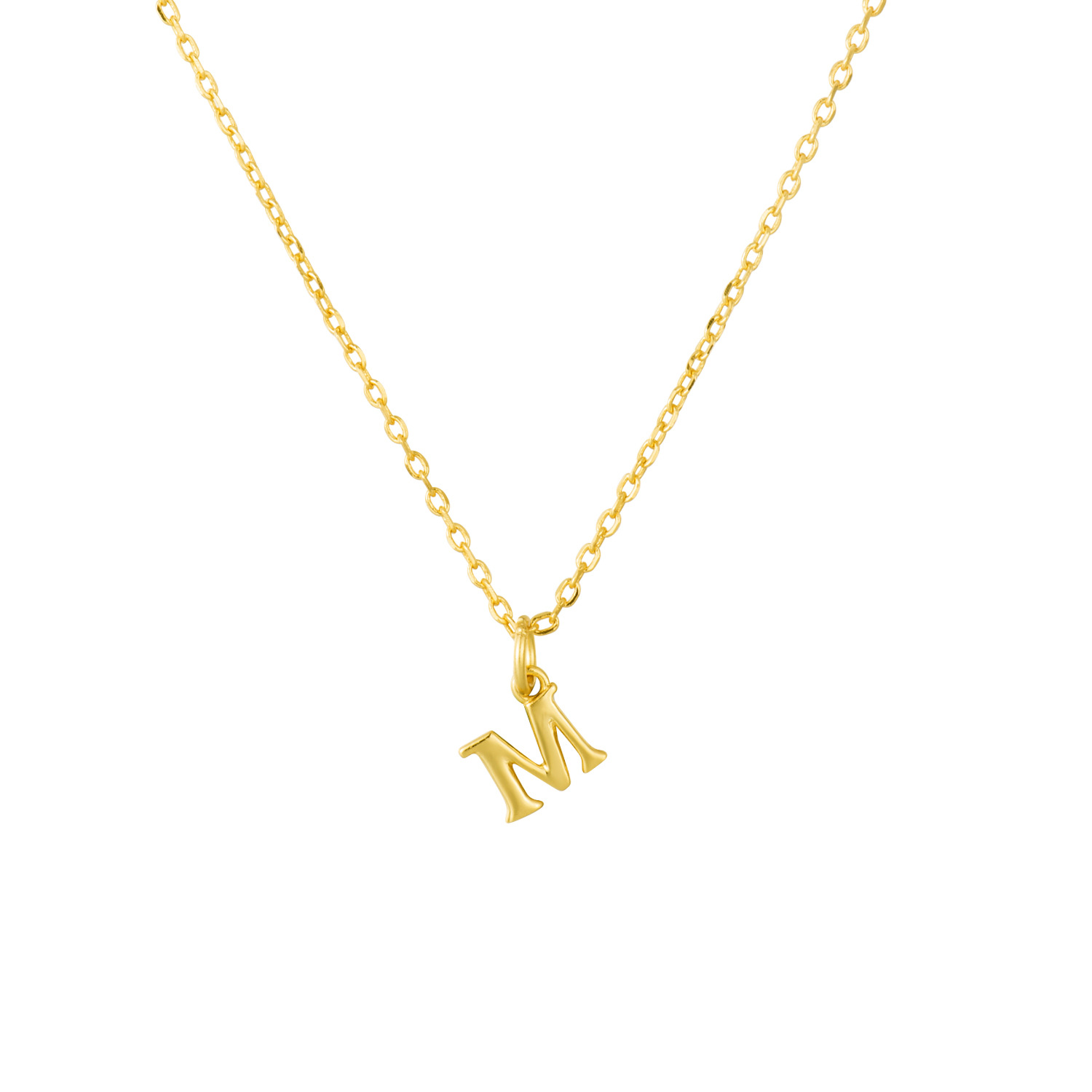 925 plata esterlina nuevo 26 carta collar de las mujeres simple nicho mini nombre inglés brillante plata colgante al por mayor